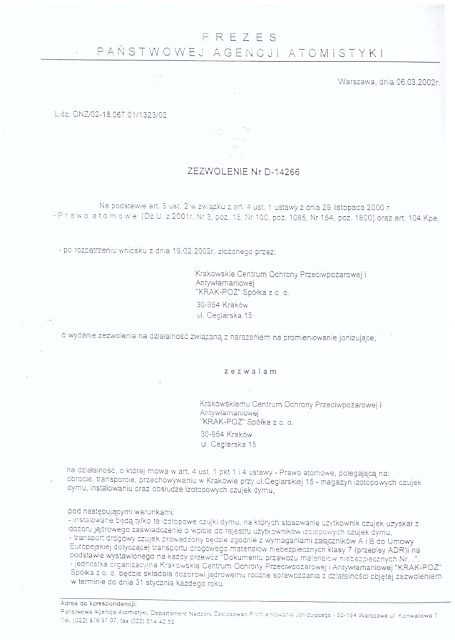Państwowa Agencja Atomistyki Krak-Poż Sp. z o.o.