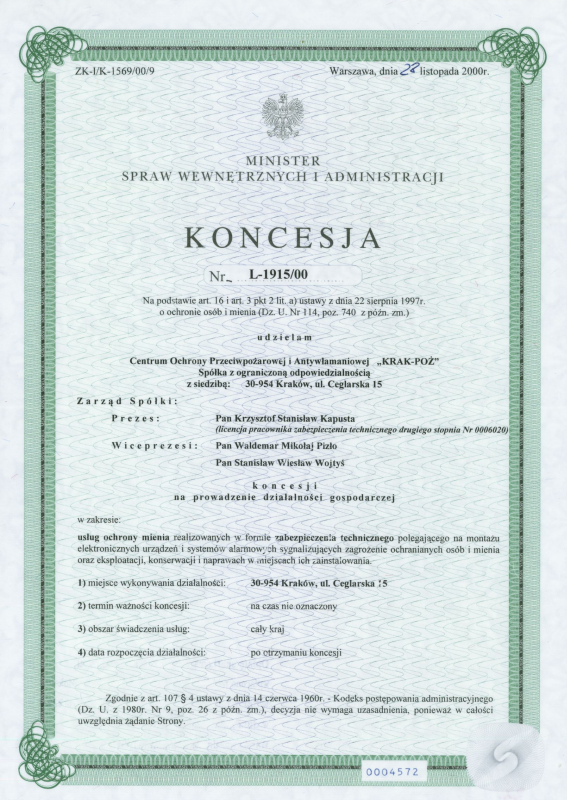 Konsescja Krak-Poż Sp. z o.o.